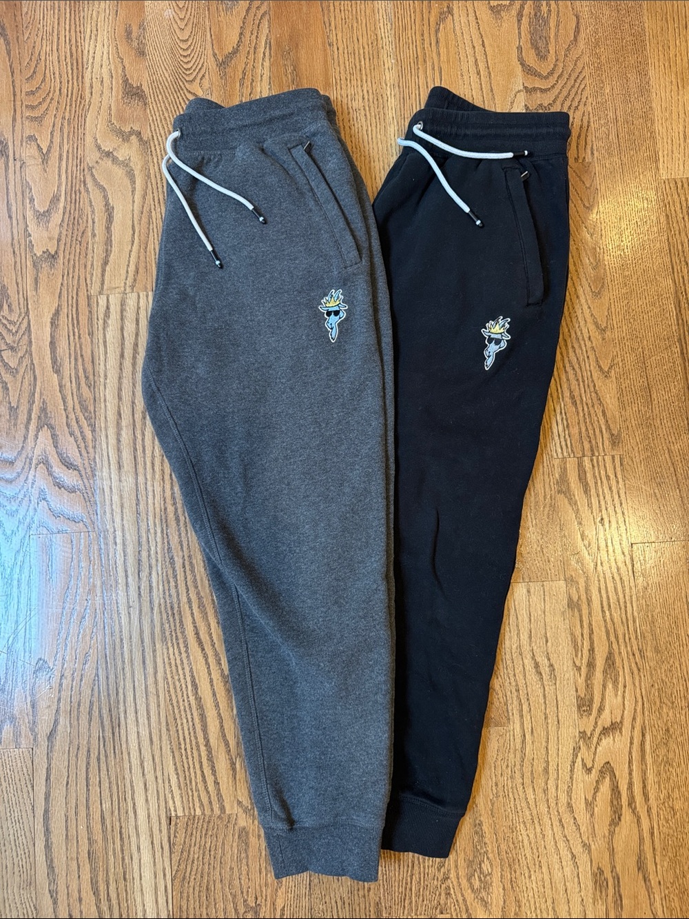 2 pairs of Men's GOAT brand Fleece Joggers style Sweatpants